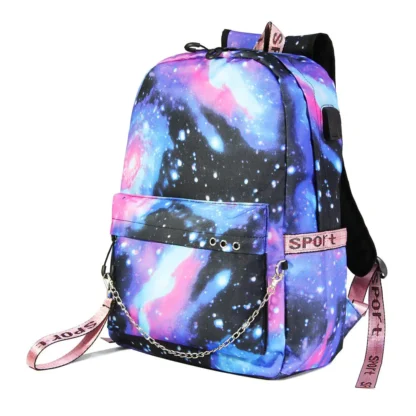 Marcus and Martinus Boys Girls School Bags Teenager USB Charging Chain Travel Backpack Student College Bookbag Mochila - Image 28