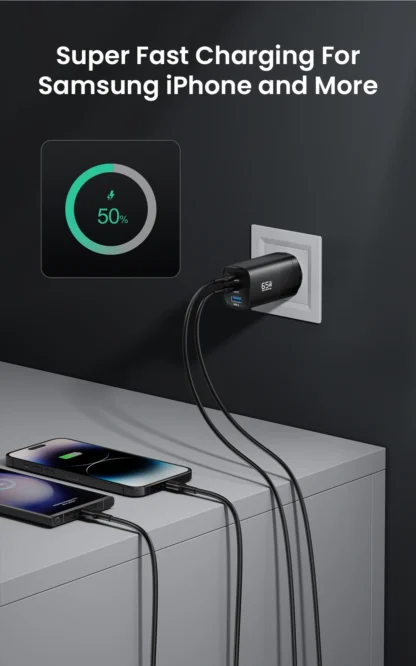 65W GaN USB Type C Fast Charger For Laptop PPS 45W PD QC 3.0 Quick Charge For iPhone 14 13  Samsung Xiaomi Realme Phone Charger - Image 19