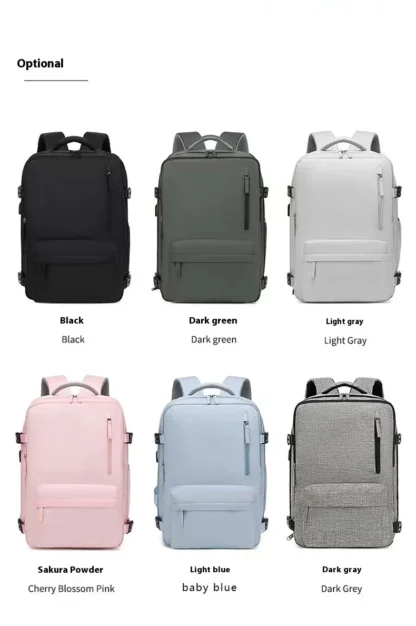 Customized commuting large capacity backpack with dry and wet separation storage, mommy travel bag, short distance business trip - Image 21