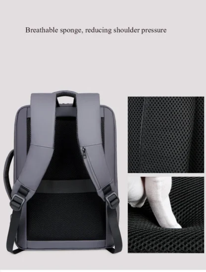Men Large Capacity Backpack USB Charging Male Laptop Bagpack Waterproof Business Travel Back Pack Luggage Bag Mochila - Image 19