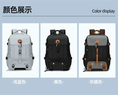 Outdoor backpack for travel, 50L waterproof camping backpack for women and men, backpack with shoe compartment - Image 12