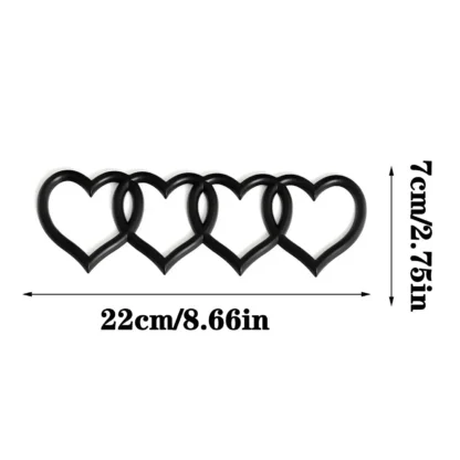Car Love Heart Logo Sticker Rear Trunk Tail Label Badge Emblem Decal For Audi Q7 A7 A6 S3 S4 A5 A4 B5 B6 B7 B8 C6 C7 A3 Q3 Q5 TT - Image 25