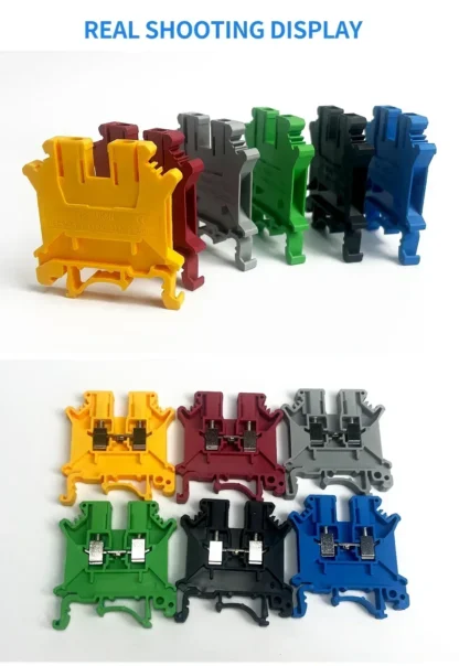 20-100Pcs DIN Rail UK2.5B Terminal Block-7Colors,800V 32A, Universal Screw Connector for 2.5mm² Wire Ideal for Electrical Wiring - Image 22