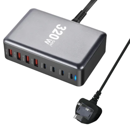 USB C Fast 320W Desktop GaN Charger 8-port USB Type C PD Charger Fast Charge 3.0 USB Type C Fast Charger Mobile USB Charger - Image 10