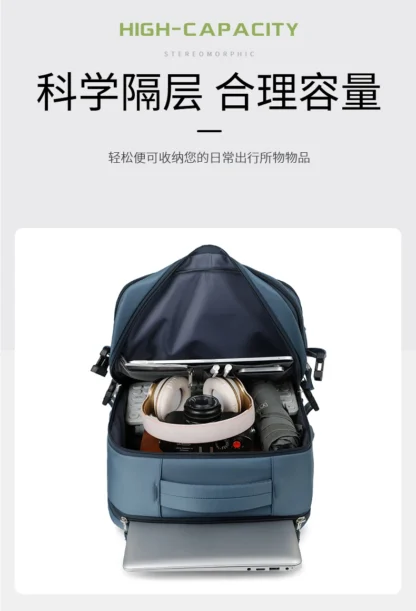 Large Travel Backpack for Women Men Cabin Bag Multifunctional Airplane Waterproof Backpack with USB Charging Anti-Theft Backpack - Image 20