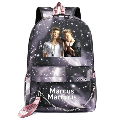 Marcus and Martinus Boys Girls School Bags Teenager USB Charging Chain Travel Backpack Student College Bookbag Mochila - Image 39