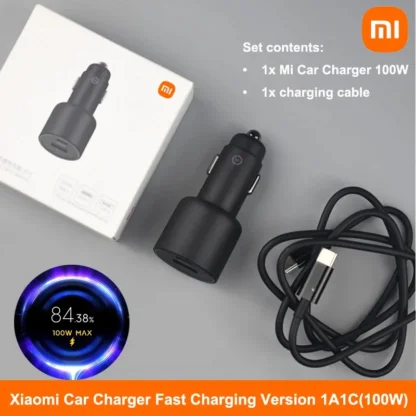 Xiaomi Car Charger 100W 90W 67W USB A Type C Dual Port Fast Charging Adapter Quick Charge Mi 15 14 13 13t 12 Pro 11 Redmi Poco - Image 7