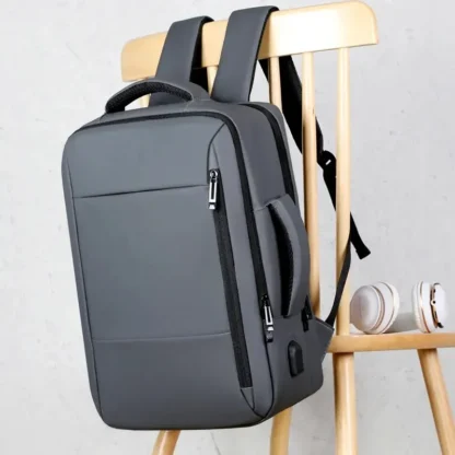 Men Large Capacity Backpack USB Charging Male Laptop Bagpack Waterproof Business Travel Back Pack Luggage Bag Mochila - Image 5