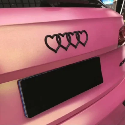 Car Love Heart Logo Sticker Rear Trunk Tail Label Badge Emblem Decal For Audi Q7 A7 A6 S3 S4 A5 A4 B5 B6 B7 B8 C6 C7 A3 Q3 Q5 TT - Image 24