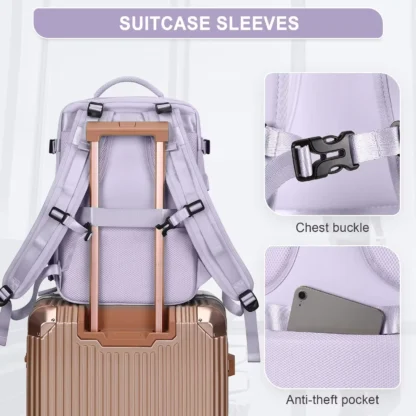Buylor 40x25x20 Travel Backpack For Women Airplane Cabin Luggage Backpack Carry On 14inch Laptop Backpack Casual SchoolBackpack - Image 5