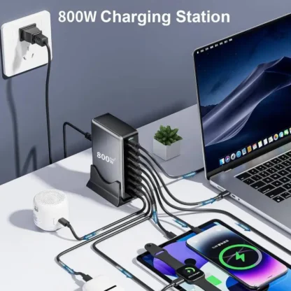 New 800W GaN USB C Charger 10-port USB Type C PD Fast Charging Station PD3.1 Adapters for iPhone 16 15 14 Samsung Xiaomi Huawei - Image 6