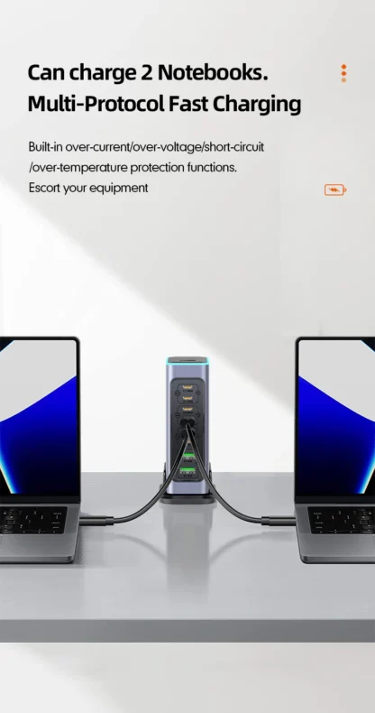 660W GaN Charger USB C Fast Desktop 8-port USB Type C PD Charger Fast Charge 3.0 USB Type C Fast Charger for iPhone16 15 Samsung - Image 13