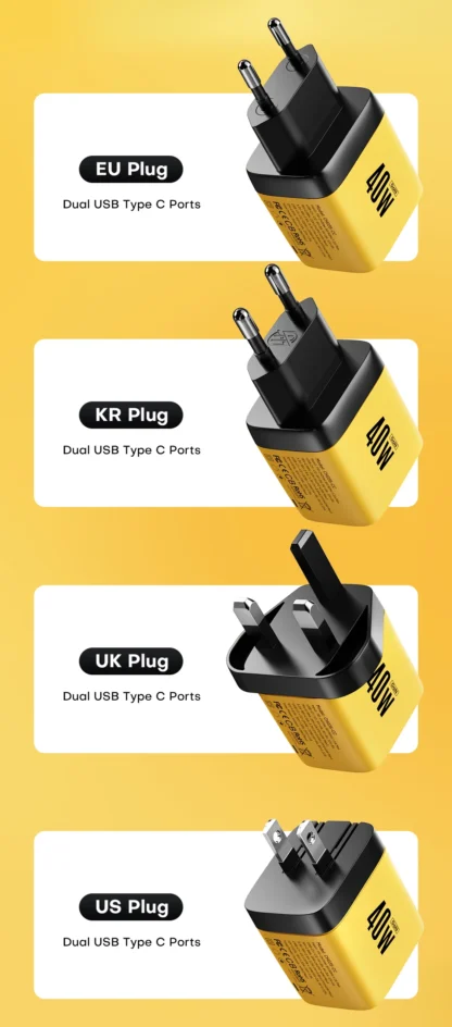 ASOMETECH 40W USB C GaN Charger Portable 20W Type C Chargers Support PD Quick Charging For iPhone 14 Pro Max 11 ipad MacBook - Image 21