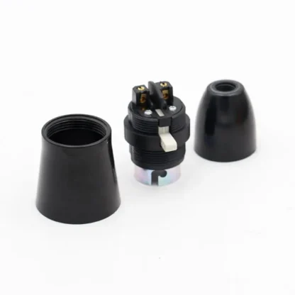 AU NZ UK Classic Bakelite Lamp Holder B22 Bayonet Bulb Light Socket Fittings with Switch - Image 4