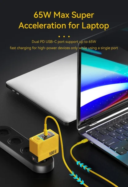 WEKOME GaN 100W Charger High Speed Fast Charging Type C Charger for Xiaomi 13 Samsung s23 ultra iPhone 15 pro max Macbook Pro - Image 22