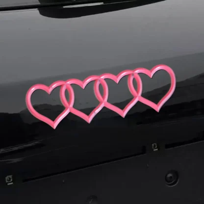 Car Love Heart Logo Sticker Rear Trunk Tail Label Badge Emblem Decal For Audi Q7 A7 A6 S3 S4 A5 A4 B5 B6 B7 B8 C6 C7 A3 Q3 Q5 TT - Image 3