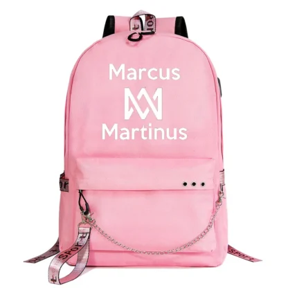 Marcus and Martinus Boys Girls School Bags Teenager USB Charging Chain Travel Backpack Student College Bookbag Mochila - Image 15