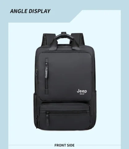 JEEP BULUO Trend Casual High Capacity Feature Backpack Computer New Men's Bag 15 inches Laptop Travel Nylon Bags For Man - Image 27