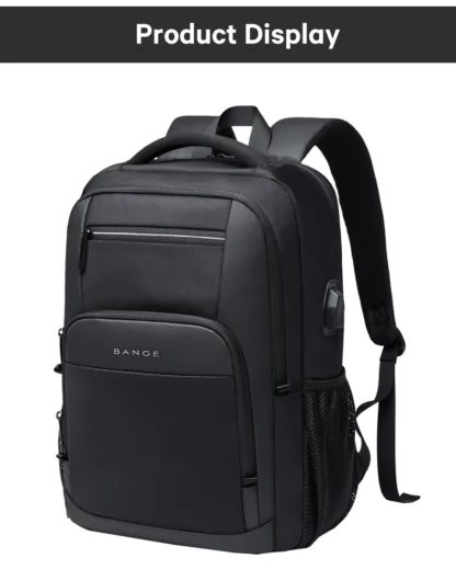 BANGE Travel Waterproof Backpack with USB Charging Port Fit 15.6 Inch Laptop Backpacks for Men and Women, Teenager School Bags - Image 23