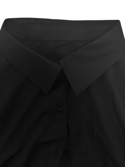 【Plus Size】 Solid Color Dress, Casual Modest Long Dress for Daily Wear, Women's Plus Clothing for All Seasons - Image 5