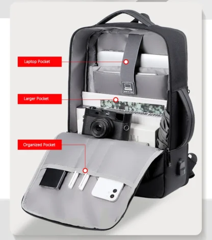Travel Backpack For Men 40L Large Capacity Expandable Laptop Backpack USB Port Waterproof multi-functional Travel bag - Image 18