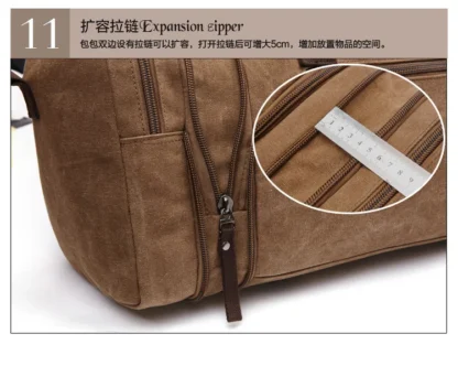 New Fashion Outdoor Travel Bag Handbag Canvas Crossbody Backpack Trend Large Capacity Casual Shoulder Bag - Image 46