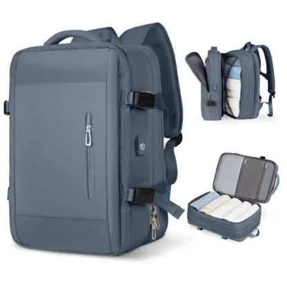 Likros Men Backpack Business Travel Backpack Carry on Waterproof Expandable Backpacks Large Capacity Weekend Traveler Laptop Bag - Image 9