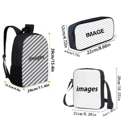 Football CR7 Child School Backpack With Shoulder Bag Pencil Bags School R-Ronaldos Bags for Boys Girls Best Gift - Image 2