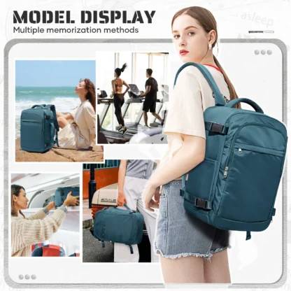 Cabin Bag Underseat Travel Backpack, Women Mens Outdoor Backpack Carry-on Backpack, Cabin Luggage Aviation Wizzair 40x30x20 Bag - Image 12