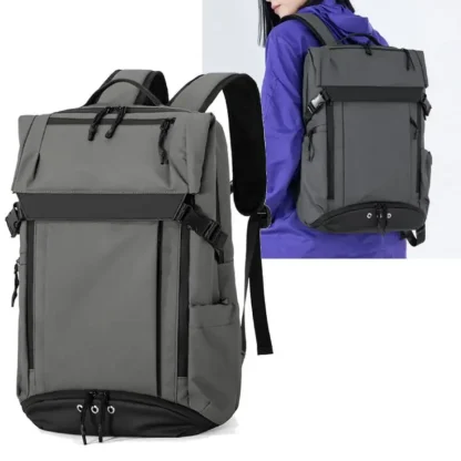 Business Backpack Shoes Pocket Men Outdoor Travel Duffel Short Trip Luggage Bag Commuting Laptop Computer College Schoolbag