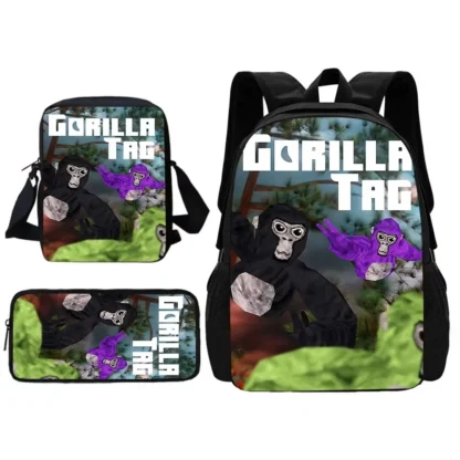 Novelty Cool Gorilla tag Child School Backpack With Shoulder Bag Pencil Bags School Bags for Boys Girls Best Gift - Image 24