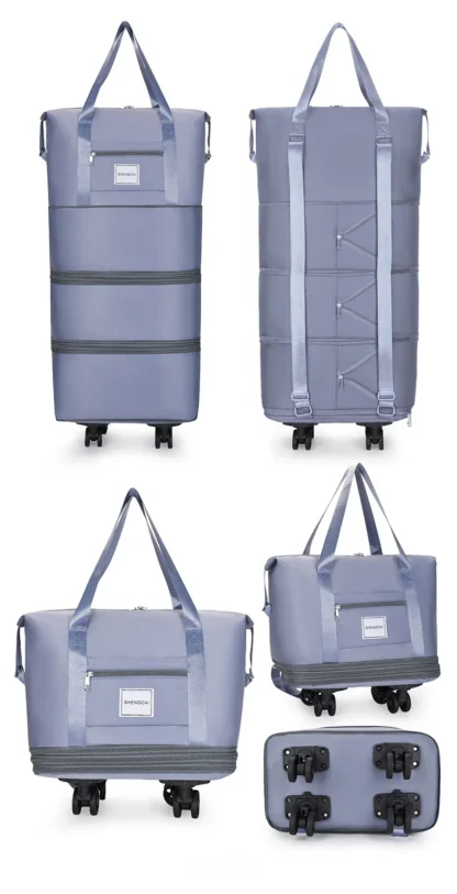 Travel bag, backpack large-capacity disassembly universal wheel storage bag, duffel bag portable multi-layer checked  with wheel - Image 27