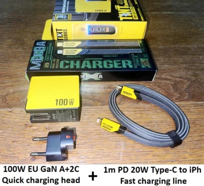 WEKOME GaN 100W Charger High Speed Fast Charging Type C Charger for Xiaomi 13 Samsung s23 ultra iPhone 15 pro max Macbook Pro - Image 7