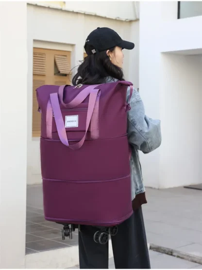 Travel bag, backpack large-capacity disassembly universal wheel storage bag, duffel bag portable multi-layer checked  with wheel - Image 47