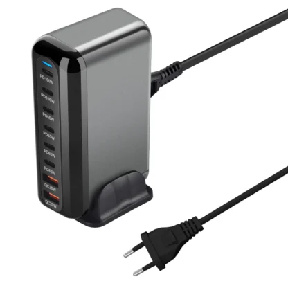 8-port 500W GaN Desktop Charger USB Type C PD Charger USB 3.0 Fast Mobile Charger For Samsung S24 Xiaomi iPhone16 15 pro - Image 8