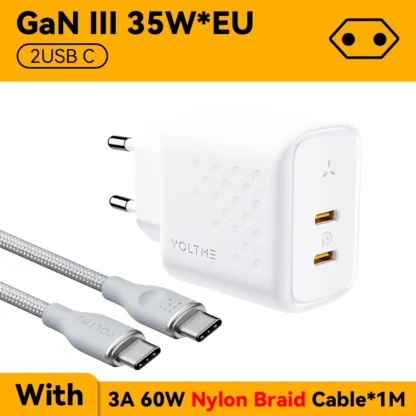 VOLTME USB C Charger 35W GaN Type C PD Fast Charging Quick Charge 4.0 3.0 For IPhone 15 14 13 Pro Max PD USB Charger For Samsung - Image 9