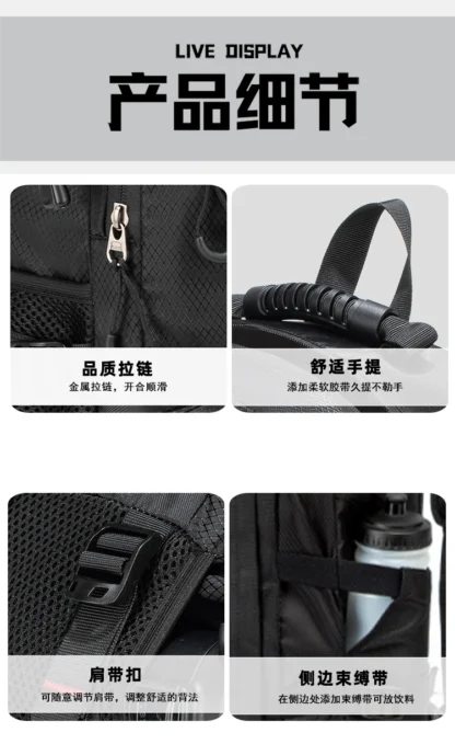 Travel backpack 40L waterproof lightweight outdoor hiking, men's and women's camping backpack - Image 30