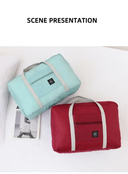Luggage bag, travel tote bag, travel storage bag, large capacity shoulder bag, women's waterproof bag - Image 20