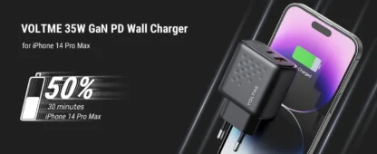 VOLTME 35W  PD USB C Charger GaN III Tech Fast Charger Fast Wall Charger Block for iPhone 15 Pro Max MacBook iPad Steam Deck - Image 15
