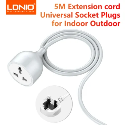 LDNIO 2500W 5M Extension Cord Universal Socket Plug Power Strips EU/UK/US Plug Electrical Socket for Home Electric Outdoor - Image 9