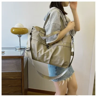 Large Capacity Oxford 2024 High Quality Travel Handbag Zipper Solid Trendy Casual Crossbody Bag Soft Versatile Popular Handbag - Image 37
