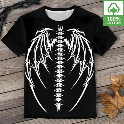 New Men's Gothic Skull Graphic T-shirts Youth Oversized Personalized Y2K Clothes Unisex Streetwear Soft 100% Cotton Short Sleeve - Image 11