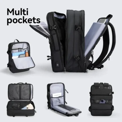 MARK RYDEN Large Travel Backpack Men Multi-functional 39L Expandable Airline Approved 17.3inch Laptop Backpack Ykk Zipper - Image 2