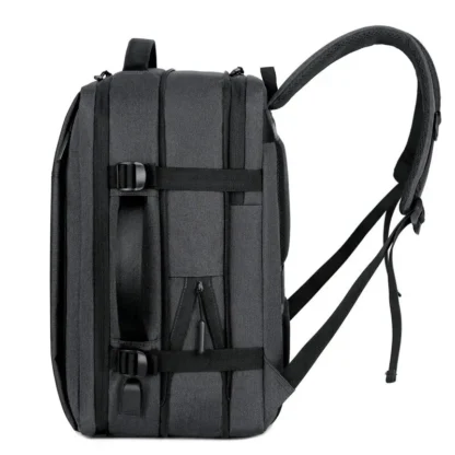 Travel Backpack Men Business Backpack School Expandable USB Bag Large Capacity Laptop Waterproof Fashion Backpack - Image 4