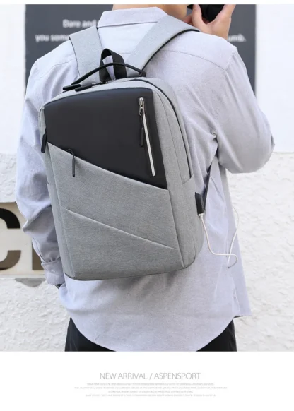 Mens Business Backpack Waterproof Laptop Bag Large Capacity Stylish Anti Theft Daypack for Work Office College Travel - Image 27