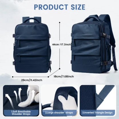 Women Men Work Backpack Hand Luggage Cabin Airplane Travel Backpack, Storage Vacuum Bag for Clothing Travel, Notebook Backpack ﻿ - Image 6