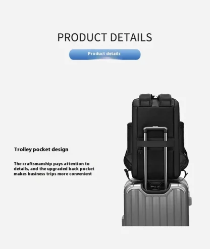 New large capacity backpack for sports travel, dry and wet separation, lightweight multi pocket backpack for business trips, com - Image 28