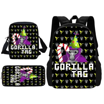 Novelty Cool Gorilla tag Child School Backpack With Shoulder Bag Pencil Bags School Bags for Boys Girls Best Gift - Image 19