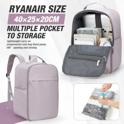 Aircraft Cabin Travel Backpack 40x20x25 Vacuum Backpack Hand Luggage,  Laptop Backpack Studenten rucksack, Casual Daypacks - Image 8