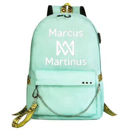 Marcus and Martinus Boys Girls School Bags Teenager USB Charging Chain Travel Backpack Student College Bookbag Mochila - Image 13